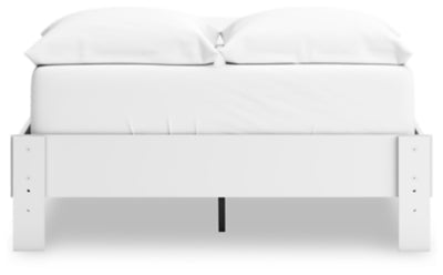 Hallityn Full Platform Bed - White Platform Bed modern furniture Contempo Furniture