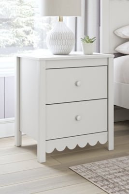 Hallityn Nightstand - White Nightstand modern furniture Contempo Furniture