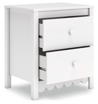 Hallityn Nightstand - White Nightstand modern furniture Contempo Furniture