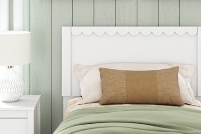 Hallityn Twin Panel Platform Bed - White Panel Bed modern furniture Contempo Furniture