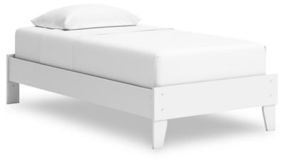 Hallityn Twin Platform Bed - White | Ashley Furniture