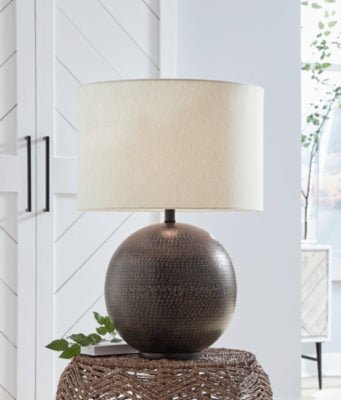 Hambell Table Lamp - Black Table Lamp modern furniture Contempo Furniture
