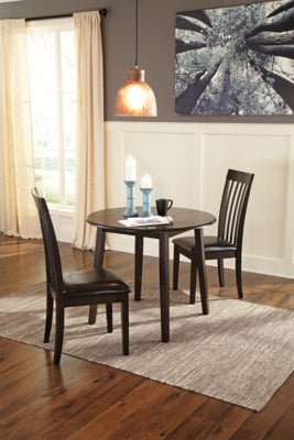 Hammis Dining Drop Leaf Table - Dark Brown Dining Table modern furniture Contempo Furniture