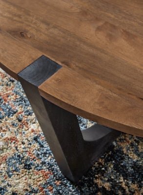 Hanneforth Coffee Table - Dark Brown Coffee Table modern furniture Contempo Furniture
