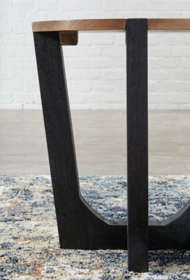 Hanneforth End Table - Dark Brown End Table modern furniture Contempo Furniture