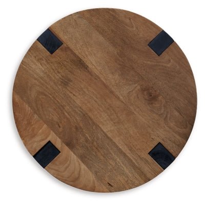 Hanneforth End Table - Dark Brown End Table modern furniture Contempo Furniture
