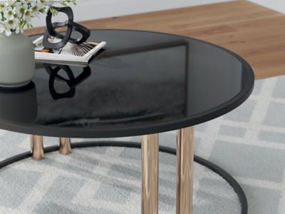Hannerly Table (Set of 3) - Black Table Set modern furniture Contempo Furniture