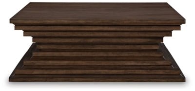 Hannodream Coffee Table - Dark Brown Cocktail Table modern furniture Contempo Furniture