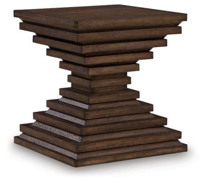 Hannodream End Table - Dark Brown End Table modern furniture Contempo Furniture