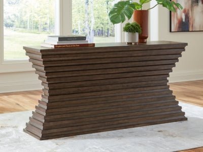 Hannodream Sofa Table - Dark Brown Sofa Table modern furniture Contempo Furniture