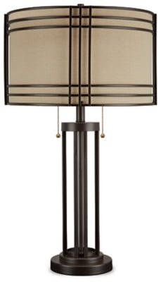 Hanswell Table Lamp - Dark Brown | Ashley Furniture