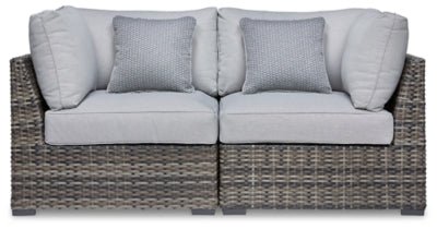 Harbor Court Corner with Cushion (Set of 2) - Gray | Ashley Furniture