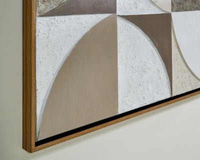 Harelman Wall Art - Light Brown Canvas Art modern furniture Contempo Furniture