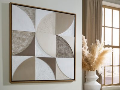 Harelman Wall Art - Light Brown Canvas Art modern furniture Contempo Furniture