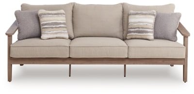 Harmony Headlands Outdoor Sofa with Cushion - Beige Outdoor Seating modern furniture Contempo Furniture