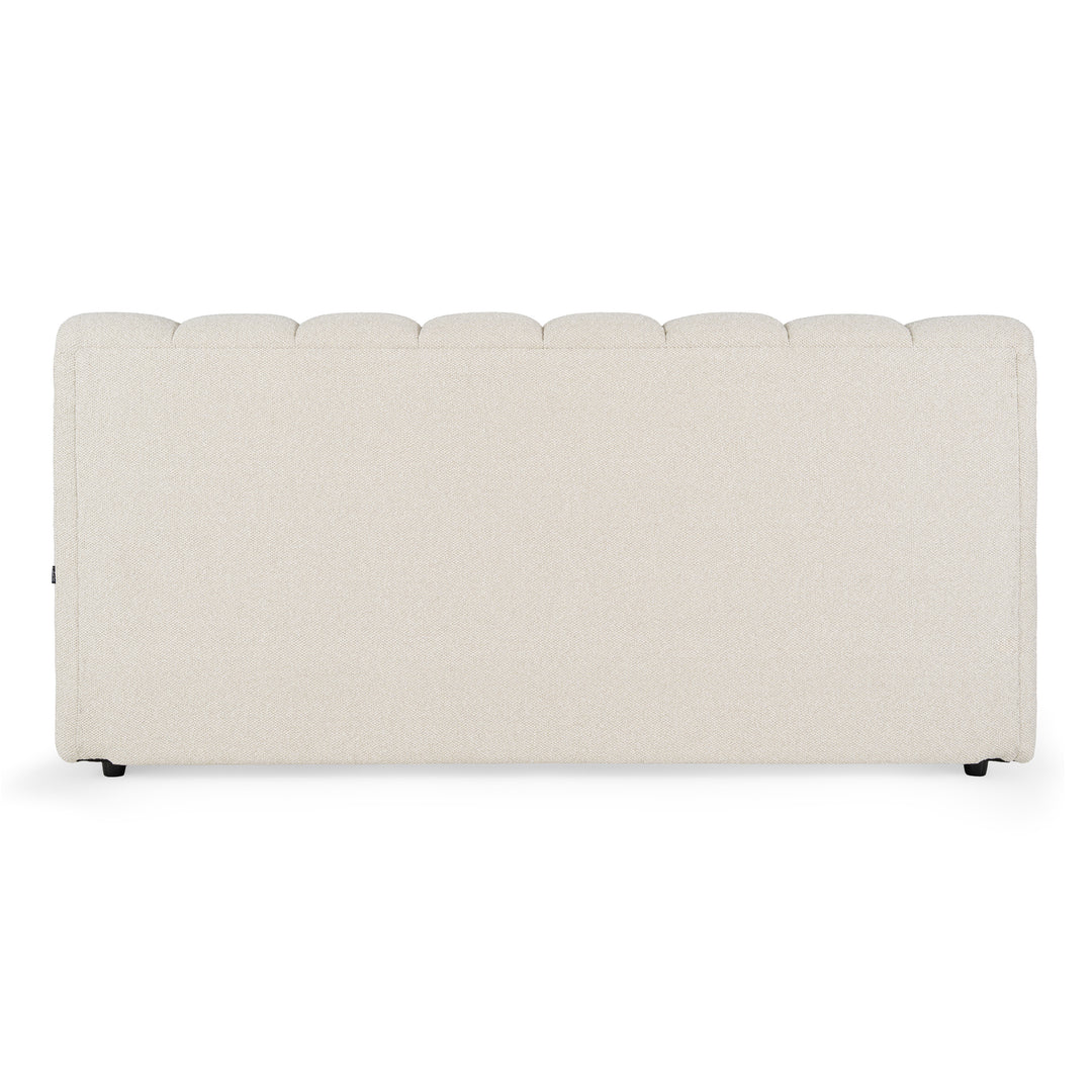 Eastern King Modrest Harris  Modern OffWhite Fabric Bed