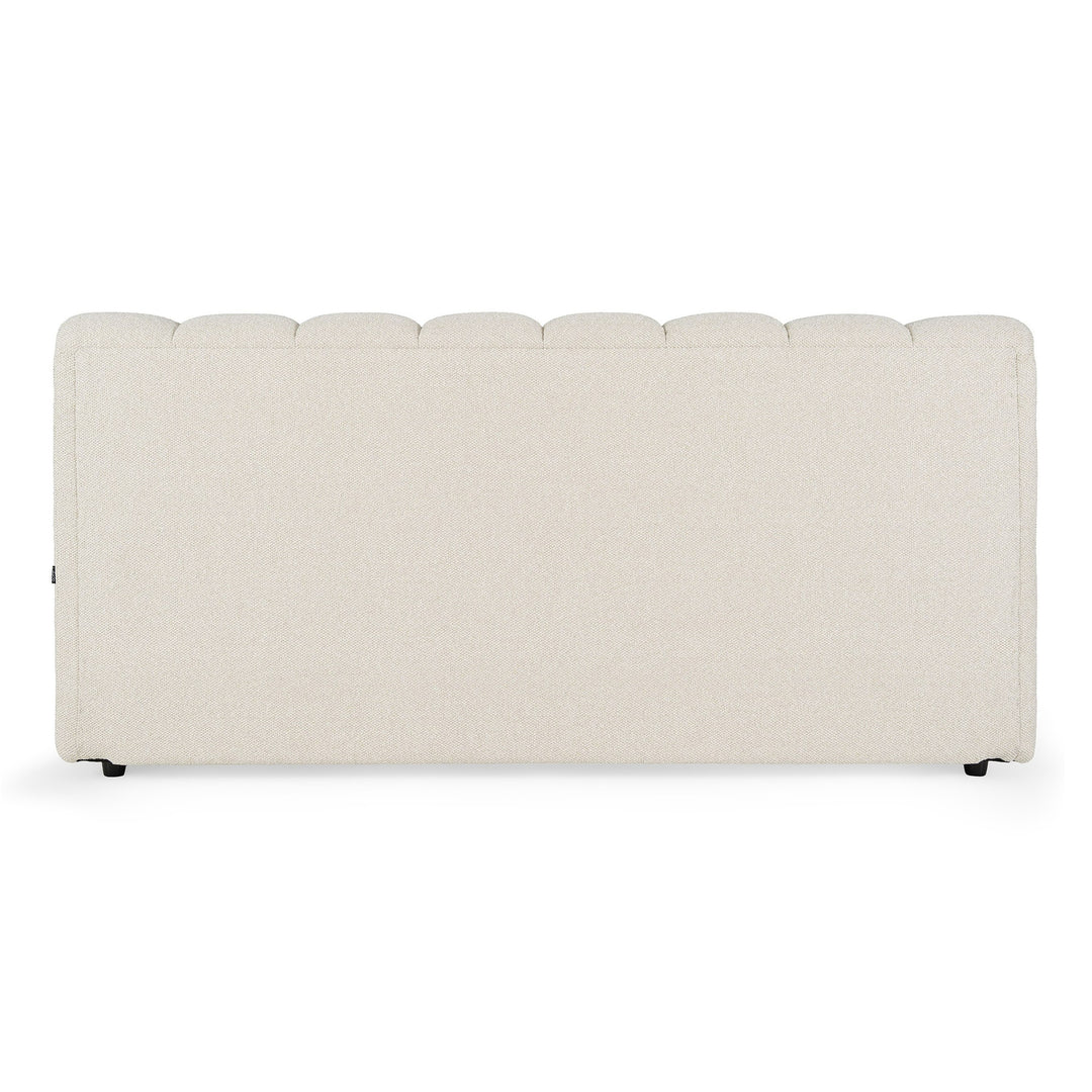 Harris  Modern OffWhite Fabric Bed