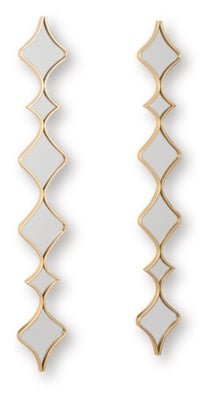 Harriswood Accent Mirror Set (Set of 2) - Gold Accent Mirror modern furniture Contempo Furniture