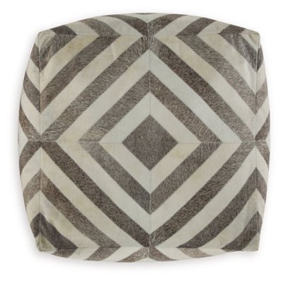 Hartselle Pouf - Dark Brown Accent Pouf modern furniture Contempo Furniture