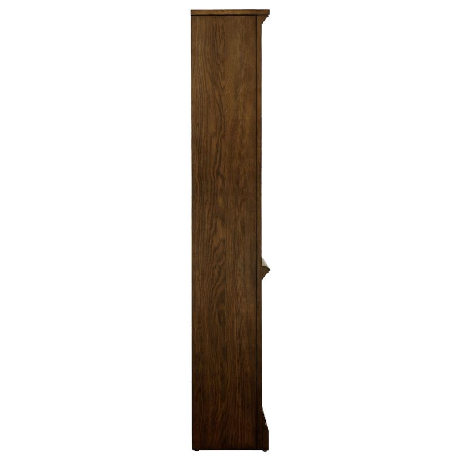 Hartshill - 5 - Shelf Bookcase - Burnished Oak Standard Bookcase modern furniture Contempo Furniture