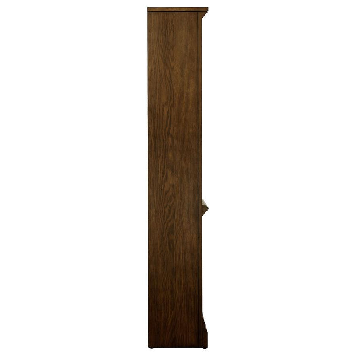 Hartshill - 5 - Shelf Bookcase - Burnished Oak Standard Bookcase modern furniture Contempo Furniture
