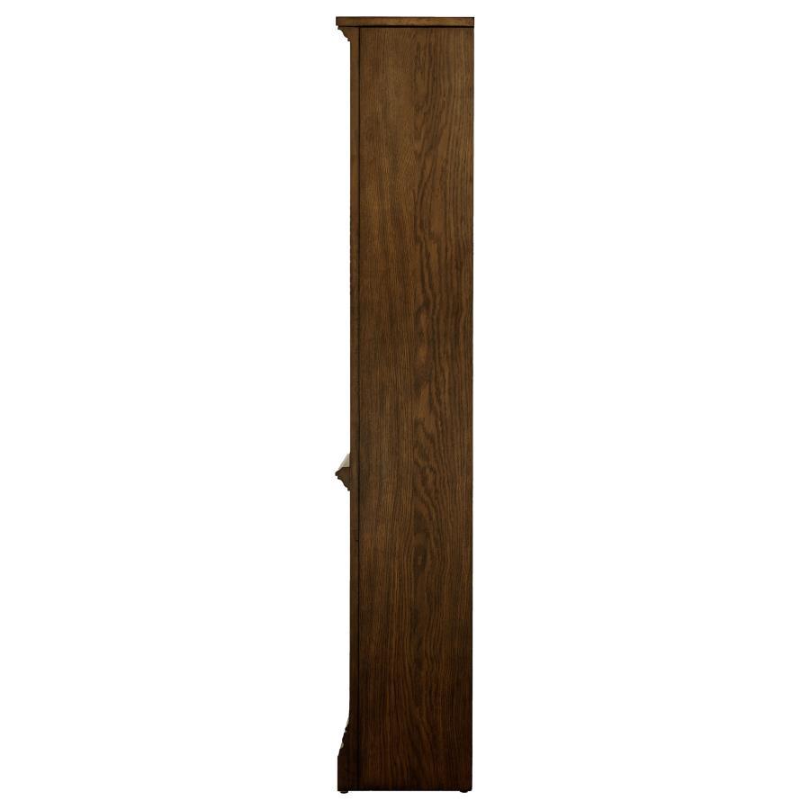Hartshill - 5 - Shelf Bookcase - Burnished Oak Standard Bookcase modern furniture Contempo Furniture