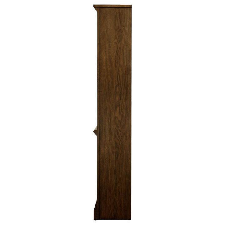 Hartshill - 5 - Shelf Bookcase - Burnished Oak Standard Bookcase modern furniture Contempo Furniture