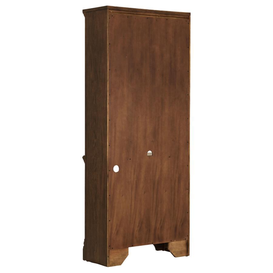 Hartshill - 5 - Shelf Bookcase - Burnished Oak Standard Bookcase modern furniture Contempo Furniture