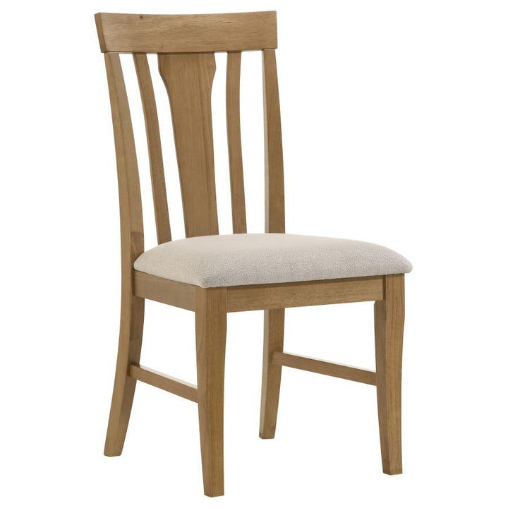 Hartville - Dining Side Chair (Set of 2) - Natural Light Brown Chair Set modern furniture Contempo Furniture