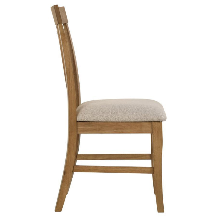 Hartville - Dining Side Chair (Set of 2) - Natural Light Brown Chair Set modern furniture Contempo Furniture