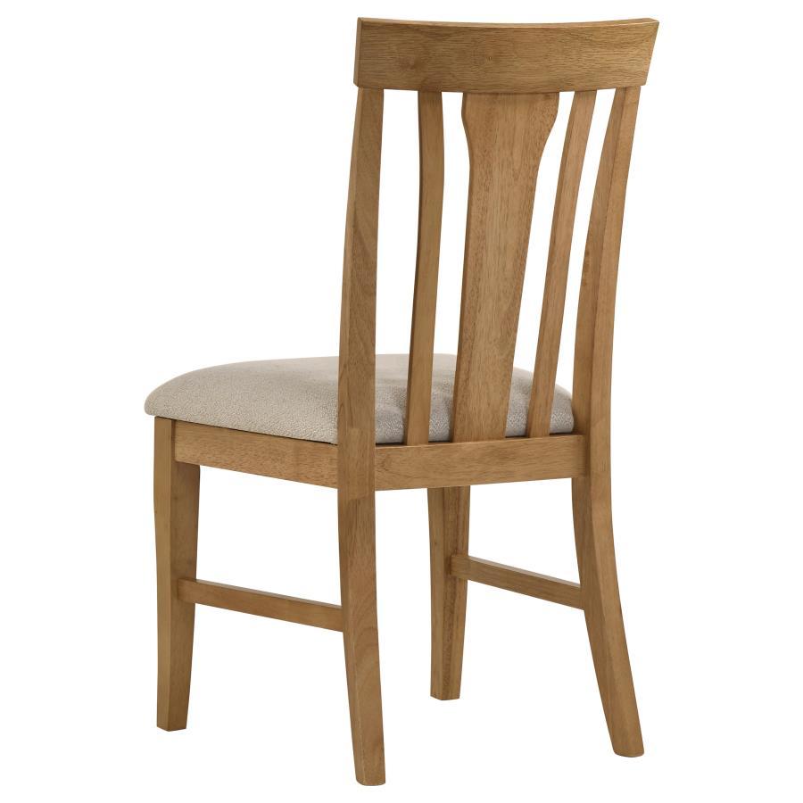 Hartville - Dining Side Chair (Set of 2) - Natural Light Brown Chair Set modern furniture Contempo Furniture