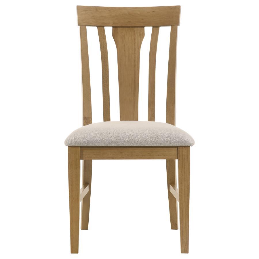 Hartville - Dining Side Chair (Set of 2) - Natural Light Brown Chair Set modern furniture Contempo Furniture