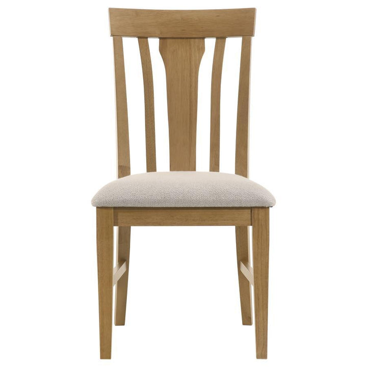 Hartville - Dining Side Chair (Set of 2) - Natural Light Brown Chair Set modern furniture Contempo Furniture