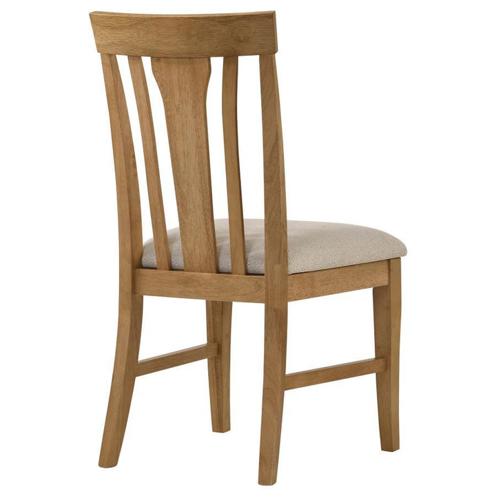 Hartville - Dining Side Chair (Set of 2) - Natural Light Brown Chair Set modern furniture Contempo Furniture