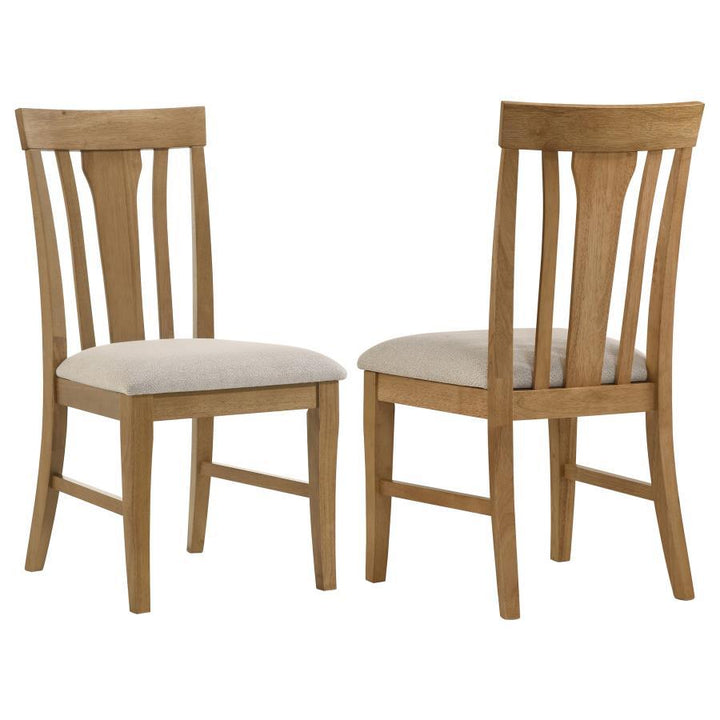 Hartville - Dining Side Chair (Set of 2) - Natural Light Brown Chair Set modern furniture Contempo Furniture