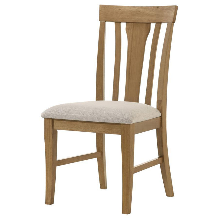 Hartville - Dining Side Chair (Set of 2) - Natural Light Brown Chair Set modern furniture Contempo Furniture
