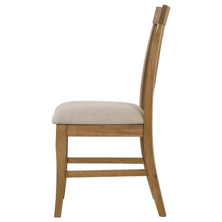 Hartville - Dining Side Chair (Set of 2) - Natural Light Brown Chair Set modern furniture Contempo Furniture