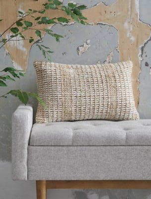 Hathby Pillow - Beige Throw Pillow modern furniture Contempo Furniture