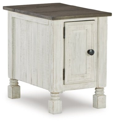 Havalance Chairside End Table - White Chair Side Table modern furniture Contempo Furniture