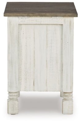 Havalance Chairside End Table - White Chair Side Table modern furniture Contempo Furniture