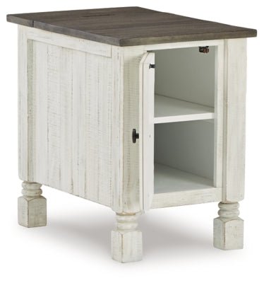 Havalance Chairside End Table - White Chair Side Table modern furniture Contempo Furniture