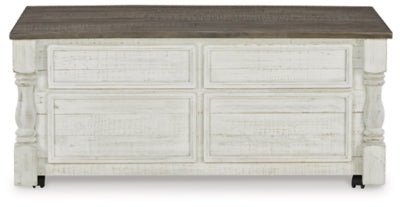 Havalance Lift - Top Coffee Table - White Cocktail Table modern furniture Contempo Furniture