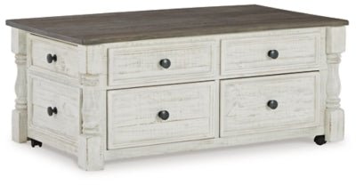 Havalance Lift - Top Coffee Table - White Cocktail Table modern furniture Contempo Furniture