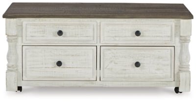 Havalance Lift - Top Coffee Table - White Cocktail Table modern furniture Contempo Furniture