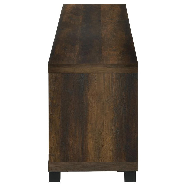 Havering - 71" TV Stand Fireplace Media Console - Dark Pine Fireplace TV Stand modern furniture Contempo Furniture