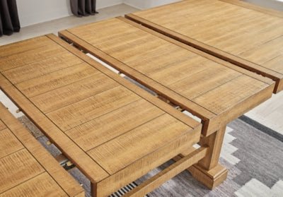 Havonplane Counter Height Dining Extension Table - Light Brown Counter Table modern furniture Contempo Furniture