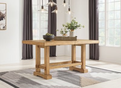 Havonplane Counter Height Dining Extension Table - Light Brown Counter Table modern furniture Contempo Furniture