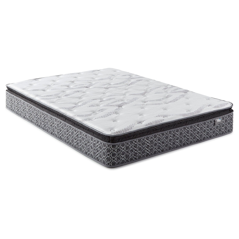 Hayes - Twin Long Pillow Top Memory Foam Hybrid Mattress - White Hybrid Mattresses modern furniture Contempo Furniture
