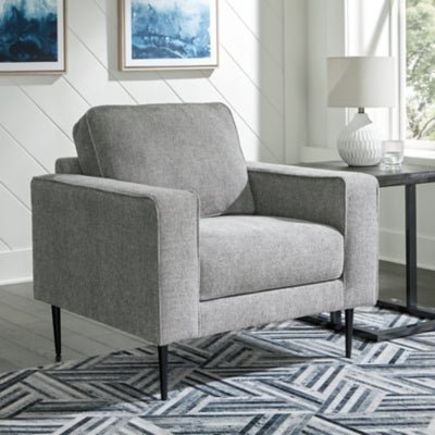 Hazela Chair - Dark Gray Arm Chair modern furniture Contempo Furniture