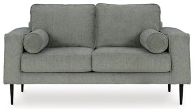 Hazela Loveseat - Dark Gray Stationary Loveseat modern furniture Contempo Furniture